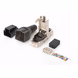 Digitus CAT 6A Field Termination Plug, STP with dust cap, bend relief - Additional view 6
