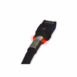 PatchSee PK-PCI6-U-8, 2.4 m, Cat6a, U/UTP (UTP), RJ-45, RJ-45, Black