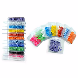 PatchSee PK-C-TU-PC cable organizer Turquoise 50 pc(s)