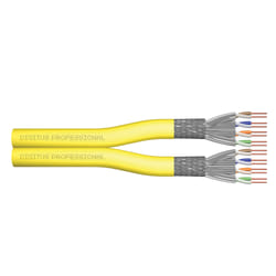 Digitus Cat.7A S/FTP, installation cable, 500 m, duplex, Cca