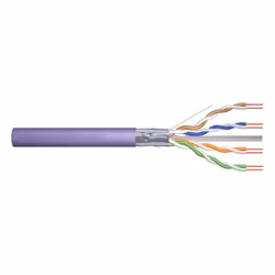 Digitus Cat.6 F/UTP installation cable, 100 m, simplex, B2ca, 100 m, Cat6, F/UTP (FTP), Violet