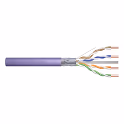 Digitus Cat.6 F/UTP installation cable, 500 m, simplex, B2ca, 500 m, Cat6, F/UTP (FTP), Violet