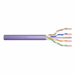 CAT 6 U-UTP installation cable. 250 MHzDca (EN 50575). AWG 23/1. 100 m paper box.