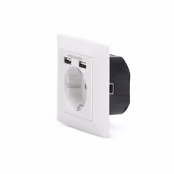 Digitus Safety socket for flush mounting with 2 USB ports - Additional view 6
