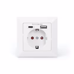 Digitus Safety Plug for Flush Mounting with 1 x USB Type-C™, 1 x USB A - Additional view 5