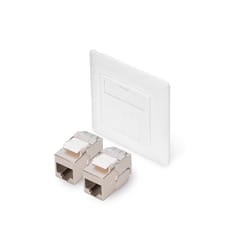 Digitus Front panel and mounting frame for multimedia with 2 x DN-93615 Keystone modules