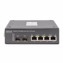 Digitus 4 Port Gigabit Ethernet Network PoE Switch, Industrial, Unmanaged, 2 SFP Uplink - Additional view 4
