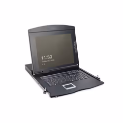 Digitus 17" LCD KVM Console, 16-Port VGA, german Keyboard, 43.2 cm (17"), 1280 x 1024 pixels, 1000:1, TFT, 16.78 million colo ...