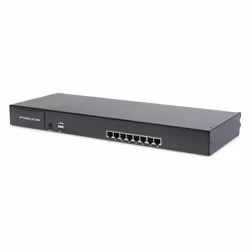 Digitus 19" LCD KVM Console, 8-Port Cat 5, german Keyboard - Additional view 4