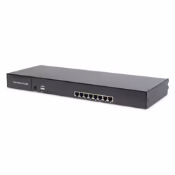 Digitus 17" LCD KVM Console, 8-Port Cat 5, UK Keyboard