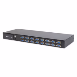 Digitus 19" LCD KVM Console, 16-Port VGA, UK Keyboard