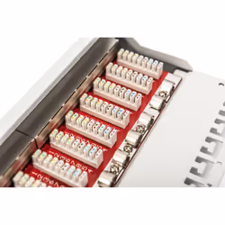 Digitus CAT 6A Patch Panel, shielded, 12-Port, 1HE, 10", grey - Additional view 5