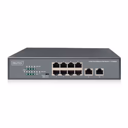 Digitus 8-Port Fast Ethernet PoE Netwrkswitch, Desktop, unmanaged, 2 Uplink Ports RJ45,120 W, af/at - Additional view 4