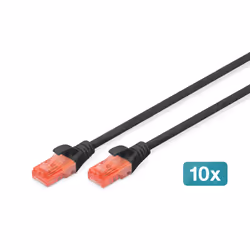 Digitus CAT 6 U/UTP patch cord - LSZH, 10 pieces