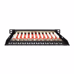 Digitus Cat.6A Slim Patch Panel, shielded, 12-port, 0.5 U, 10", black - Additional view 4