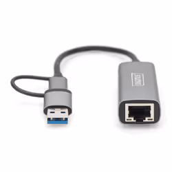 Digitus USB Type-C™ Gigabit Ethernet Adapter 2.5G, USB-C™ + USB A (USB3.1/3.0) - Additional view 4