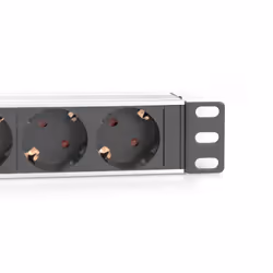 Digitus 10” Socket Strip with Aluminum Profile, 4-way safety sockets - Additional view 4