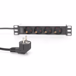 Digitus 10” Socket Strip with Aluminum Profile, 4-way safety sockets - Additional view 5