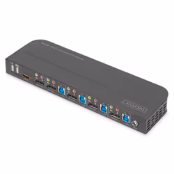 Digitus KVM Switch, 4-Port, 4K60Hz, 4 x DP in, 1 x DP/HDMI out - Additional view 5