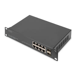 Digitus 8 Port Gigabit Switch, 10 inch, Unmanaged, 2 Uplinks