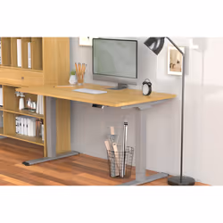 Digitus Electrically Height-Adjustable Table Frame, dual motor, 3 levels, gray