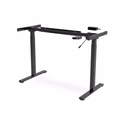 Digitus Electrically Height-Adjustable Table Frame, single motor, 2 levels, black, 70 kg, Electric, 25 mm/sec, Straight, 2 le ...