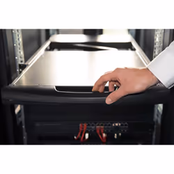 Digitus Modular console with 17" TFT (43.2cm), 8-port VGA KVM & touchpad, Spanish keyboard layout