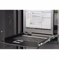 Digitus 17" HD LCD KVM console, 8-port VGA, Italian keyboard
