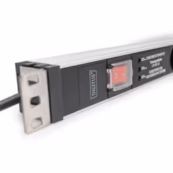 Digitus Socket strip with aluminum profile and switch, surge protection, integrated line filter, 5-way safety sockets, 2 m cable safety plug - Additional view 5