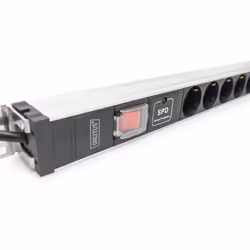 Digitus Socket strip with aluminum profile with switch and surge protection, 12-way safety sockets, 2 m cable safety plug - Additional view 4