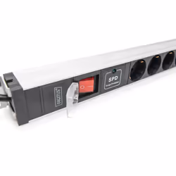 Digitus Socket strip with aluminum profile with switch and surge protection, 12-way safety sockets, 2 m cable safety plug - Additional view 5