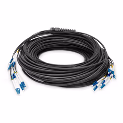 Digitus Pre-assembled Fiberglass Universal Breakout Cable, Single Mode OS2, 8 Fibers, LC/UPC - LC/UPC, 30 m, U-DQ(ZN) BH, OS2 ...