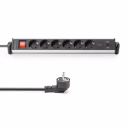 Digitus 6-way office power strip with 3x USB ports - Additional view 4