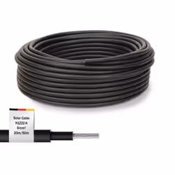 Digitus Solar cable installation 50m, 6mm², black, PV cable 1500V DC, UV-resistant & weatherproof
