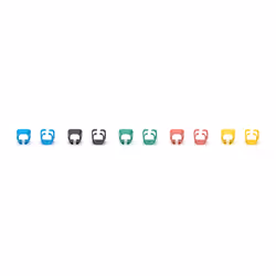Digitus Color clips for Patch cable -Mixed (20 pcs. in each Red, Green, Blue, Yellow, Black) - Additional view 5