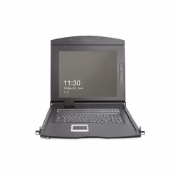 Digitus 19" HD LCD KVM console, 8-port Cat 5, US keyboard - Additional view 8