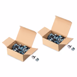 Digitus Mounting kit for 483 mm (19'') and 254 mm (10") components, M6, Mounting kit, Steel, Silver, 100 pc(s)