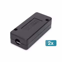 Digitus Junction Box CAT 7 - 2 pieces, Cat7, Black, Acrylonitrile butadiene styrene (ABS), 80 mm, 35 mm, 26 mm