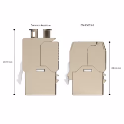 Digitus CAT 6A compact keystone module, shielded, tool-free mounting connection - Additional view 7