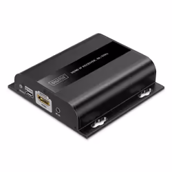 Digitus HDMI IP receiver, 4K/60Hz, 4096 x 2160 pixels, AV transmitter & receiver, 200 m, Wired, Black, HDCP