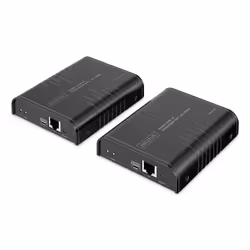 Digitus HDMI KVM IP Extender Set, 4K/60Hz, Transmitter & receiver, Wired, 200 m, Cat6, 4096 x 2160 pixels, 60 Hz