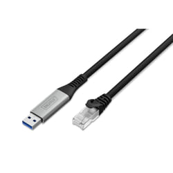 Digitus USB 3.2 Gen1 - RJ45 Ethernet cable, 1Gbit/s, 15m