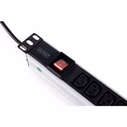 Digitus Power strip with aluminum profile, 12-outlet IEC C13, 2 m power cord with UK plug - Additional view 2