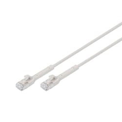 Digitus CAT 6A F-FTP bendable patch cable, copper, 0.3 m, gray