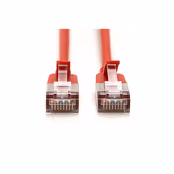 Digitus CAT 6A F-FTP Slim patch cord, 0.3m, red, 10 pieces - Additional view 4