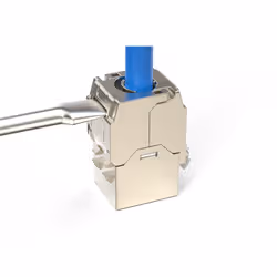 Digitus CAT 6A compact keystone module, shielded, tool-free mounting connection, 4 pcs. - Additional view 3