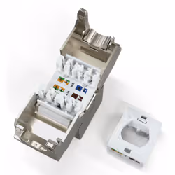 Digitus CAT 6A compact keystone module, shielded, tool-free mounting connection, 12 pcs. - Additional view 2