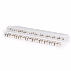 Digitus Modular patch panel, 24-port, equipped with 24x DN-93615, RJ-45, Cat6a, Grey, SPCC, Rack mounting, 1U