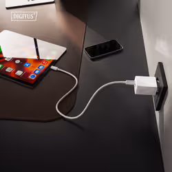 Digitus USB GaN Charger 30W, 1x USB-C, 1x USB-A - Additional view 2