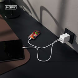 Digitus USB GaN Charger 100W, 2x USB-C, 1x USB-A
